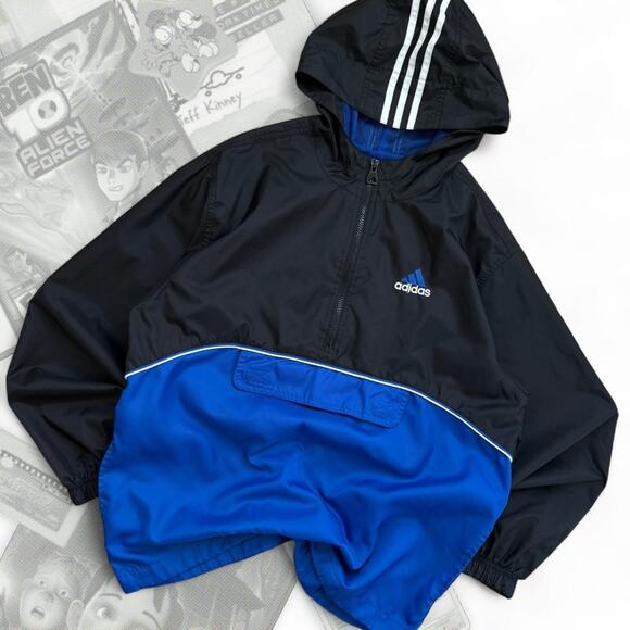 Adidas Pullover Hooded Windbreaker - Picture 1 of 6